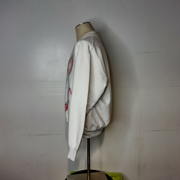 Vintage 90s Diane Wat Hand Painted Sweatshirt Sant - Picture 7 of 9